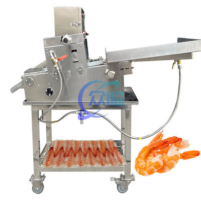 Semi Automatic Shrimp Cutting Machine Stainless Steel Practical