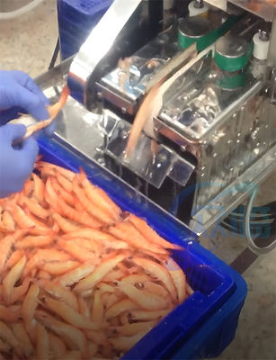 Durable Shrimp Cutting Machine Multiscene Anti Corrosion 120KG
