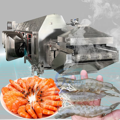 Multiscene Stable Shrimp Boiling Machine , Stainless Steel Seafood Processing Line