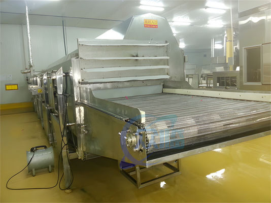 18.2KW Tunnel Shrimp Cooking Machine Stable 11000x2200x2000mm
