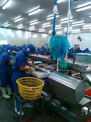 Durable 380V Fish Skin Peeling Machine Anti Erosion High Efficiency