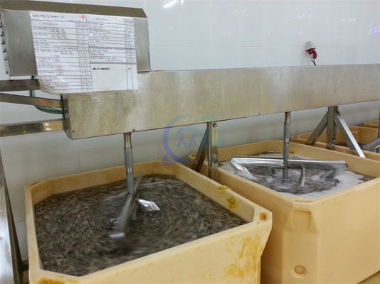 Shrimp soaking blender shrimp processing machine Immersion Mixer Insulation barrel mixer automatic mixer