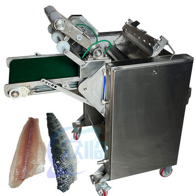 良質の魚はクリーニングの処理機械の皮をむいている機械イカのイズミダイの魚の皮を剥いでいる取り外し機械魚の皮を剥ぐ