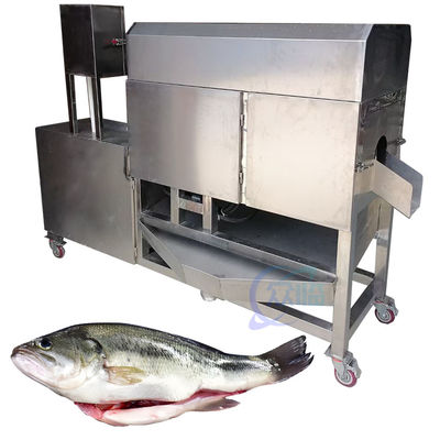 良い値段 完全に自動的な魚加工生産ライン 草のカプセル,カプセル,マンダリン魚,ペルチおよび他の魚の内臓の清掃 m オンライン