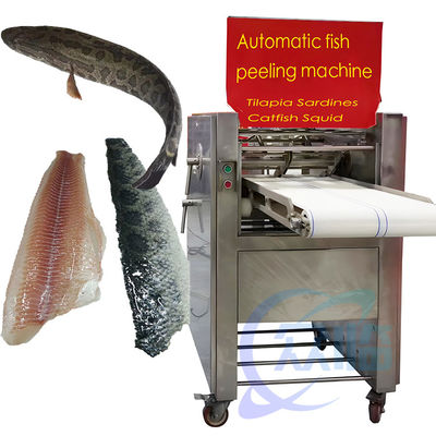 安定したSUS304魚皮機 半自動 サルディンの清掃機