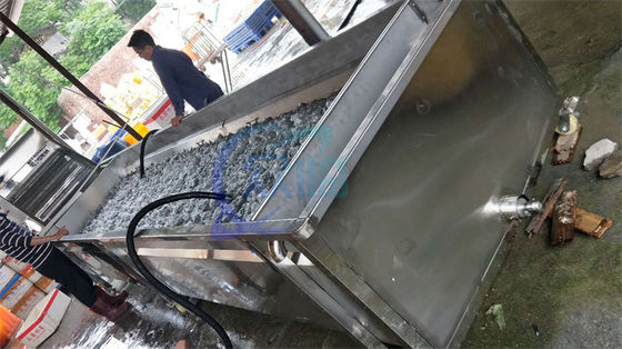 良い値段 フルオートマチックな海産物泡洗浄機 食品洗浄加工ライン 多機能の殻洗浄機 オンライン
