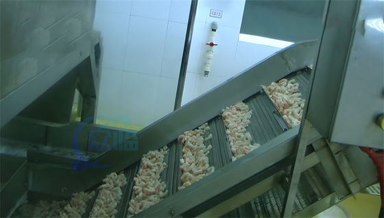 Cooked Shrimp Rapid Cooling Water Circulation Cleaning And Cooling Machine For Cooked Shrimp Processing Steam