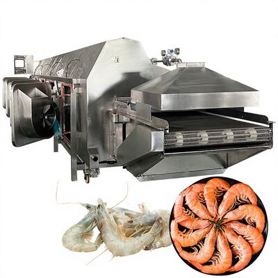 良い値段 700-1000KG/H 自動キャベツ炊飯器 安定した海産物 トンネル調理機 キャベツ水炊飯器 自動ブランシングマシン オンライン