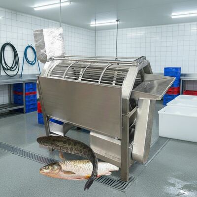良い値段 魚の植物のための自動魚のスケーリングマシン 魚のスケーリング除去機 ゾリム 魚のスケーリングマシン 2.2kw 魚のスケーリング機器 オンライン