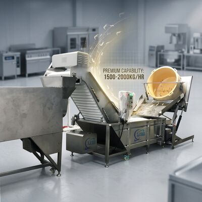 良い値段 SUS304 Shrimp Head Removal System 316L Stainless Steel 2500-3000KG 15KW 220V For Frozen Food Factory オンライン